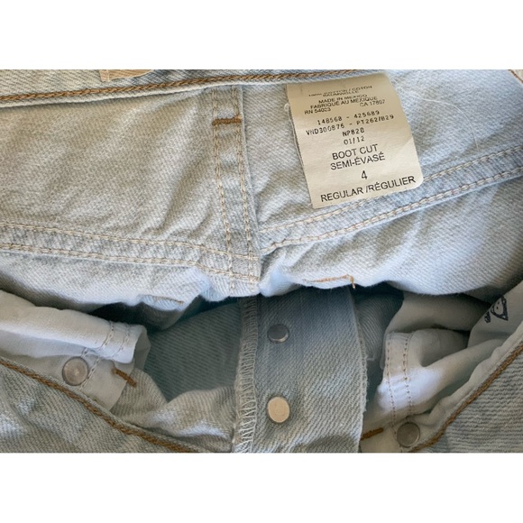 GAP Light Blue Acid Bootcut women’s jeans - Picture 5 of 6